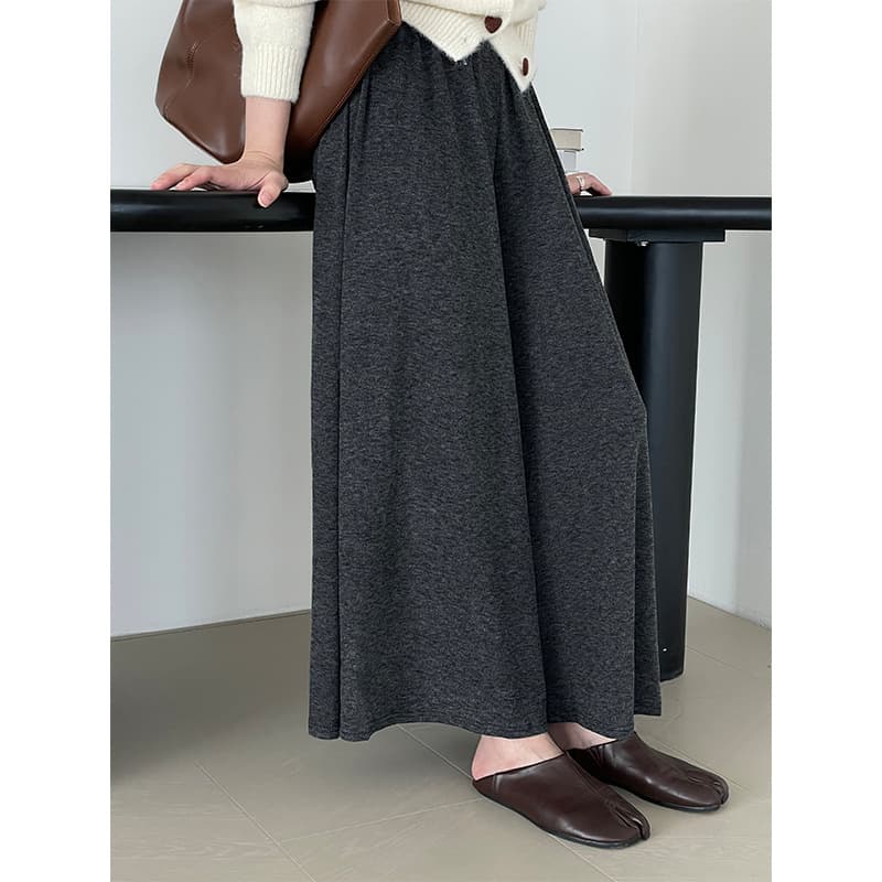 レディースワイドパンツ ゆったりシルエット タックワイドパンツ