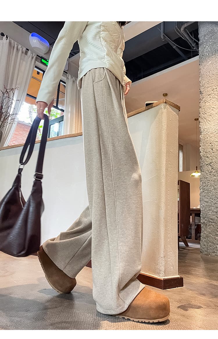 レディースワイドパンツ あったかリラックスルームパンツ