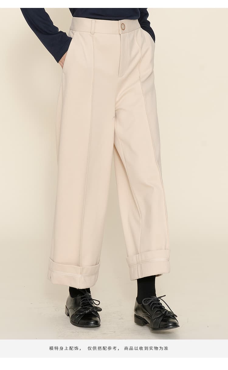レディースワイドパンツ クラシカルワイドテーパードパンツ