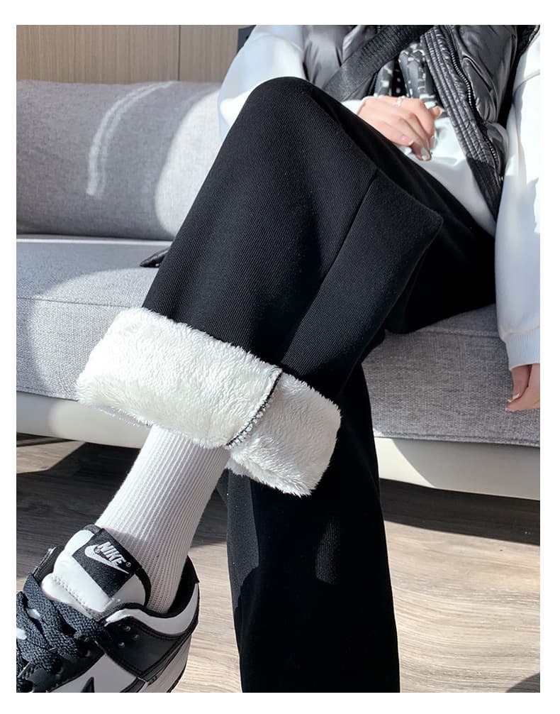 レディースワイドパンツ ゆったりあったかワイドパンツ リラックス
