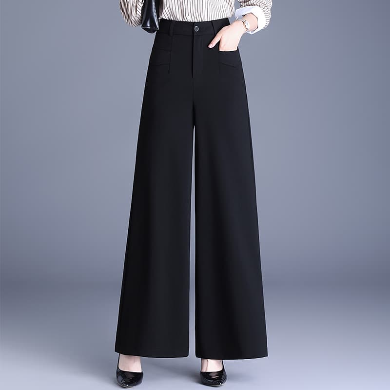 レディースワイドパンツ レディースワイドパンツ 洗練フォーマルワイドパンツ