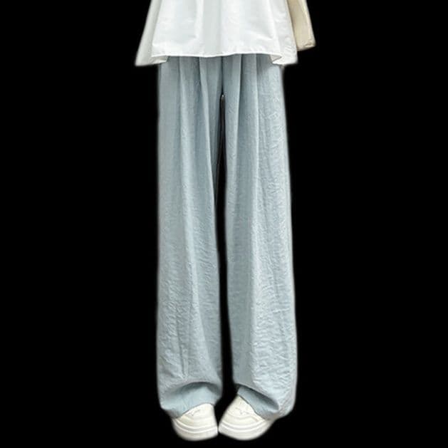 レディースワイドパンツ 風になびく シルエットパンツ
