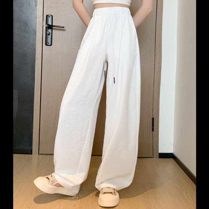 レディースワイドパンツ やわらか素材のリラックスワイド