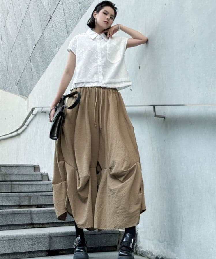 レディースワイドパンツ 2026新作 ハイウエスト美脚見せワイドパンツ ゆったり大人カジュアル