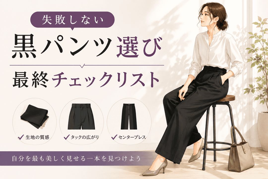 黒チノパンのレディースコーデ術|骨格ストレートの「着痩せ」を叶える選び方と鉄則