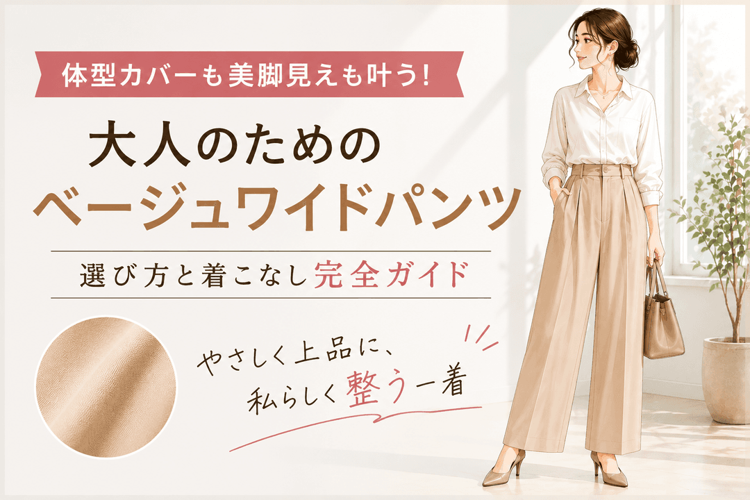 ベージュチノパンのレディースコーデおすすめ|大人女子の「脱・地味」を叶える着こなし術
