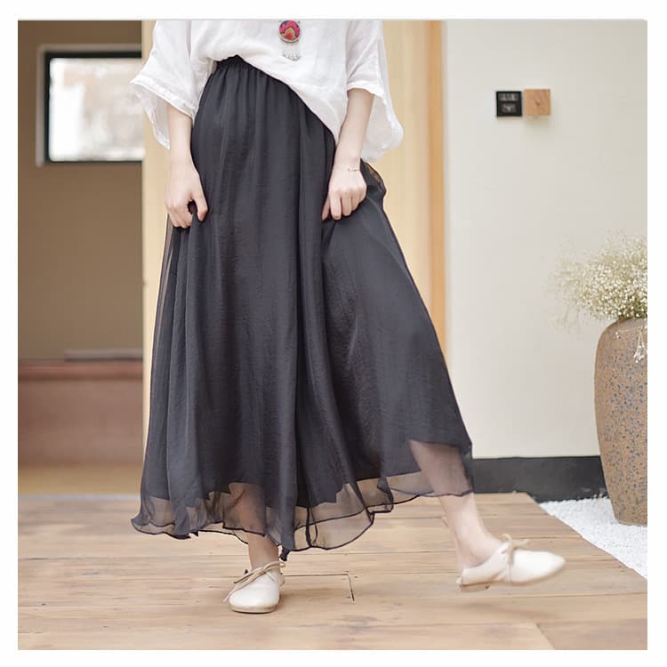 レディースワイドパンツ ゆったりガウチョパンツ上品ウエストゴムワイドパンツ