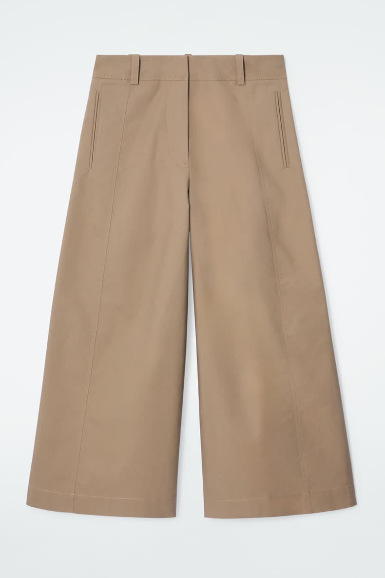 レディースワイドパンツ しなやかシルエットワイドストレートパンツ